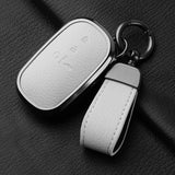 Metal and Leather Car Key Case Cover For Honda Civic 11th 2022 for Honda 2022 2023 2024 Civic for Accord CR-V HR-V Pilot