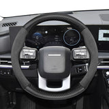 Suede Carbon Fiber Steering Wheel for Hyundai Car Interior Accessory Hocasen