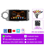 9-Inch AI Voice Android Radio for Toyota Yaris 2012–2017