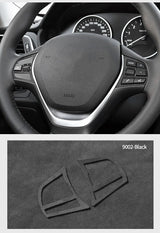For BMW F20 F21 F30 F34 Steering Wheel Trim Frame Sticker Car Premium Interior Tuning Accessories Made of Alcantara Customizable