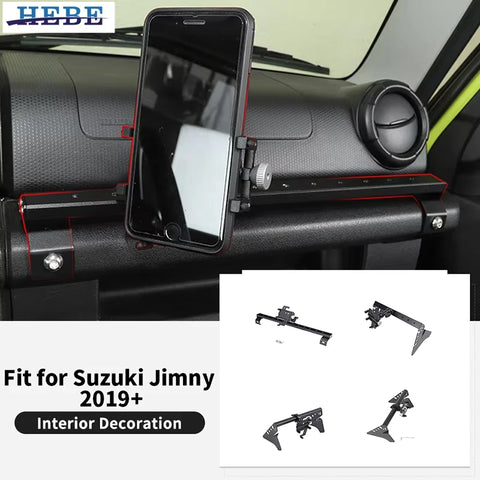 Center Phone Holder Rack for Suzuki Jimny 2019-2025 Car Interior Accessory HEBE