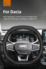 Steering Wheel Cover Ultra-Thin Leather Dacia Duster Car Interior Accessory Hocasen