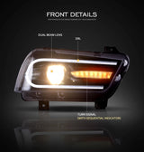 Dual Beam Projector Headlights Signal Dodge Charger Car Interior Accessory VLAND