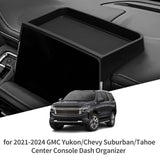 SMABEE for GMC Yukon Chevy Suburban/Tahoe Not for Denali 2021-2024 Car Dashboard Tray Central Control Screen Rear Storage Box