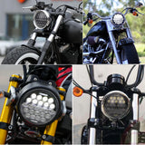 5.75 Inch Led Headlight For Motorcycle 5 3/4 Auxiliary Led Lights For Harley Sportster Iron 883 Dyna Street Bob FXDB Motor Parts
