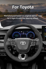 Segmented Suede Steering Wheel Cover for Toyota Cases Car Interior Accessory Hocasen