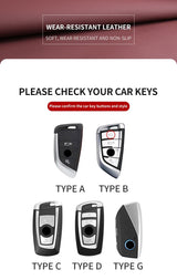 Car Key Case Cover - For BMW F20 F15 F16 F48 G20 G30 G01 G02 G05 G11 X1 X3 X4 X5 X6 F30 1 3 4 5 7 Series - Car Key Protection