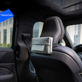 Premium Leather Hanging Tissue Box for Volvo Cars Car Interior Accessory LINGLUYANG