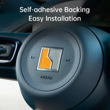 Car Steering Wheel Emblem Suede Decoration Sticker for Zeekr 001 21-25 Interior Modification Accessories Car Interior Accesso