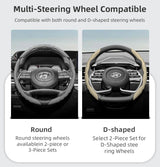 Steering Wheel Cover Wavy Sports Design for Hyundai I30