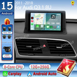 Android 15 Navigation System with CarPlay for Audi Q3 2011–2018 Android Head Unit RSNAVI