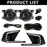 Fog Lights DRL Bumper Cover for Honda Civic 2021-2024 LED Ambient Light MAGIC COLORM DRL SET A