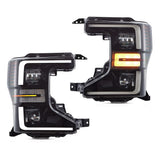 Black LED Projector Headlights for Ford Super Duty
