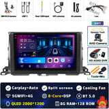 2K QLED Android 15 Multimedia Head Unit for Toyota Highlander 2013-2018