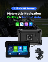 7.0 inch Wireless GPS DVR for Universal Motorcycle Android Head Unit EKIY