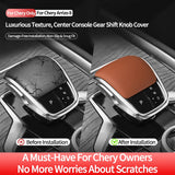 For Chery Arrizo 8 / Arrizo 8 PRO, Chery Tiggo 8 PLUS / Tiggo 8 PRO, Chery Tiggo 5X Original Leather Gear Shift Knob Cover Bo