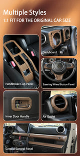 Wood Grain Console Panel Trim for Suzuki Jimny JB74 Car Interior Accessory GMUNI