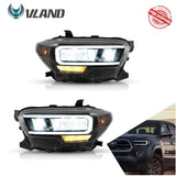 LED Headlights w Daytime Running Lamp for Tacoma 16-23 Car Interior Accessory Vland