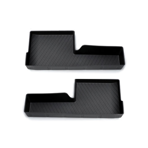 for Toyota Alphard Verfire 40 Series 2023 2024 Underseat Storage Box TPE Car Second Row Seat Lower Tray Organizer Accessories