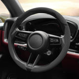 Non-Slip Segmented Suede Wheel Cover Car Interior Accessory Hocasen