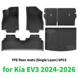 Premium TPE All-Weather Floor Mats for Kia EV3 2024–2026