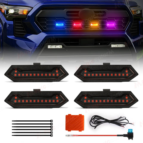APP Control RGB Grille Light for Toyota Tacoma 2025 LED Ambient Light MAGIC COLORM