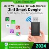 Wireless CarPlay and Android Auto 2-in-1 Adapter for Universal CarPlay Adapter OEM