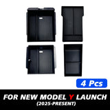 Console & Armrest Storage Box for Tesla New Model Y 2025 Launch Juniper