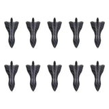 10-PCs Car Roof Spoiler Bumper Shark Fin Diffuser Universal Rear Roof Shark Fins Spoiler Wing Kit