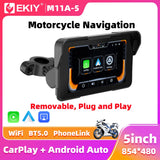 5.0 inch Plug & Play GPS for Universal Motorcycle Android Head Unit EKIY