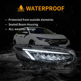 Chrome LED Reflection Headlights for Civic 10th Gen Car Interior Accessory Vland