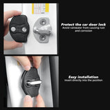 4 Pcs TPE Door Lock Protection Cover Shell for Tesla New Model Y Launch 2025 Car Door Lock Cover TEKSY