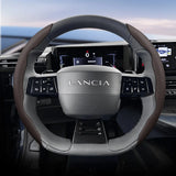 Non-Slip Leather Wheel Cover for Lancia Delta
