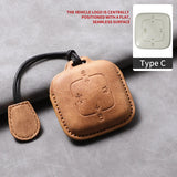 Leather Car Key Case For ZEEKR 001 009 7X - Sheep Suede Protector & Holder