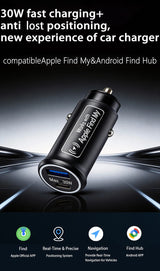 Car Charger 30W GPS with Anti-Loss Locator Car Interior Accessory AKAMATE
