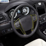 Steering Wheel Trim Stickers for Chrysler 300 10-14 Car Interior Accessory HEBE