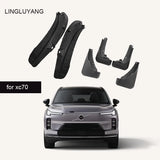 No-Drill Mudguards Set for Volvo XC70 Front & Rear Car Exterior Accessory LINGLUYANG 6pcs