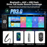 1Din 6.5 inch CarPlay Radio for Universal Vehicles Android Head Unit AKAMATE