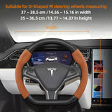 Steering Wheel Cover Matte Carbon for Tesla Model 3