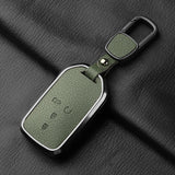 Metal and Leather Car Key Case Cover for Honda CRV and Civic Models