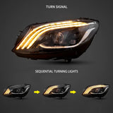 LED Matrix Headlights Black W205 15-21 Car Interior Accessory vland