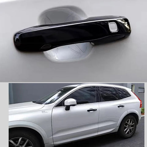 Door Handle Cover Black for Volvo XC60 2018-2024 Car Interior Accessory LINGLUYANG