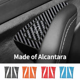 For Tesla Model 3 (2019-2022)/Modely (2019~) Car Door Switch Button Anti Scratch Trim Sticker Carbon Fiber Interior Accessori