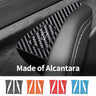 For Tesla Model 3 (2019-2022)/Modely (2019~) Car Door Switch Button Anti Scratch Trim Sticker Carbon Fiber Interior Accessories