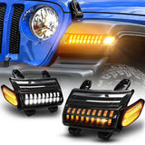 Led Turn Signal for Jeep JL Offroad Rubicon Sahara 2018+ Running Light Side Maker Lights Front Fender Flare Light Car Accesso