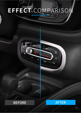 AC Panel Cover Stainless Steel Trim for Smart Fortwo 453 Car Interior Accessory GMUNI