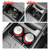Hyundai Santa Fe 2024 2025 Car Water Cup Holder Anti-Slip Shock-Absorbing Center Console Cup Holder Insert Traying Car Interi