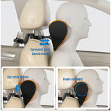 Premium Adjustable Memory Foam Car Neck Pillow with Ice Silk Fabric Accessory NONE