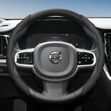 Breathable Wave Leather Steering Cover for Volvo
