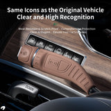 For Mercedes-Benz (2014-2023) E-Class E200 E300 E450 Car Silicone Wiper Gear Shift Lever & Turn Signal Handle Protector Cover